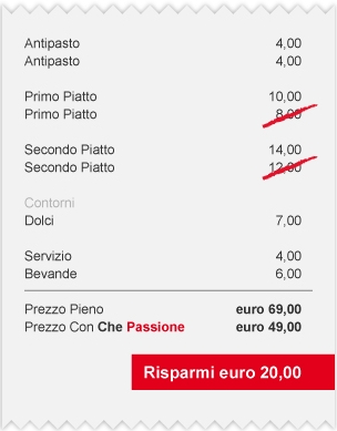 scontrino sconto 2x1