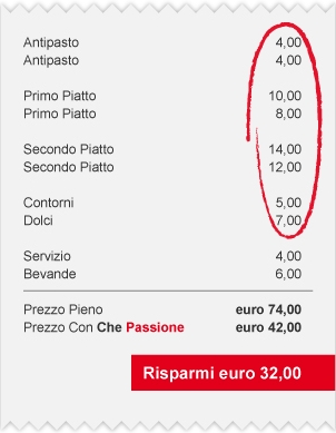 scontrino sconto 50%