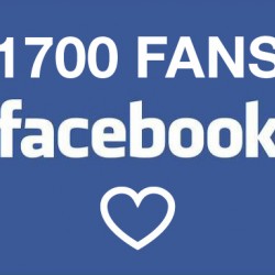 Un grazie enorme ai 1.700 fan su Facebook