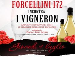 Forcellini 172 incontra i Vigneron