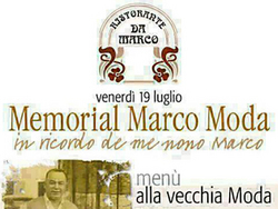 "In ricordo de me nono Marco" - Memorial Marco Moda