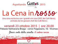 La Cena in Rosso a Vicenza - Anteprima GUSTUS