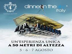 dinner in the sky 5,6,7 agosto