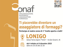 Corso ONAF - Assaggiatore di Formaggi a Lonigo -10% ai soci